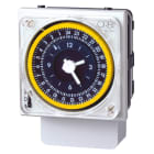 ORBIS - ORBOB270172 ALPHA QRD Interruttore Orario Elettromeccanico da parete, retroquadro e barra DIN,giornaliero,riserva 100 ore, 12V AC