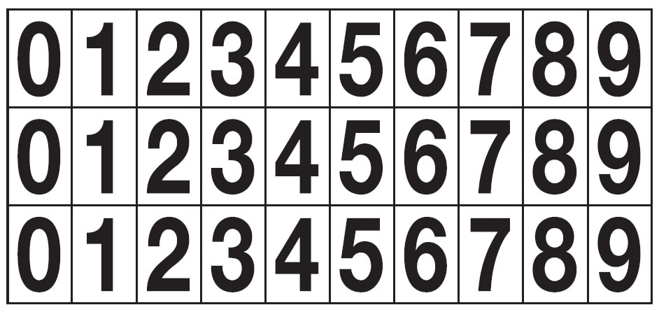 OCMEI SRL - OCM6CR2600-09-TN FOGLIO LETT.-NUM. MM 175X80 (CF.10)