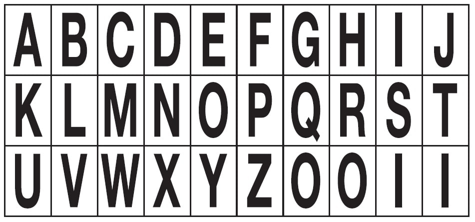 OCMEI SRL - OCM6CR2600-AZ-TN FOGLIO LETT.-NUM. MM 175X80 (CF.10)