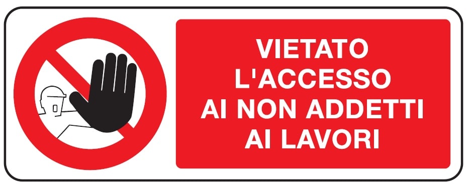 OCMEI SRL - OCM6CR719-B CART.DIVIETO F.TO MM 330X500