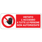 OCMEI SRL - OCM6CR720-A CART.DIVIETO F.TO MM 330X125
