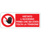 OCMEI SRL - OCM6CR722-A CART.DIVIETO F.TO MM 330X125