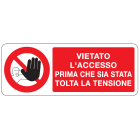 OCMEI SRL - OCM6CR722-A CART.DIVIETO F.TO MM 330X125