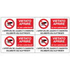 OCMEI SRL - OCM6ET2307 CF.10F ETICH. VIET. APRIRE 165X85 (4XF)