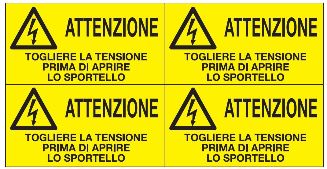 OCMEI SRL - OCM6ET2310 CF.10F ETICH. TOGL.TENS.PRIMA. 165X85(4X