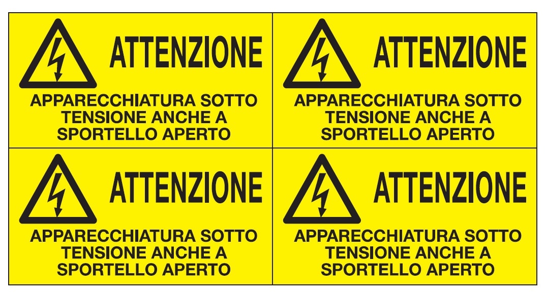OCMEI SRL - OCM6ET2313 CF.10F ETICH. APP SOTTO TENSIONE (4XF)