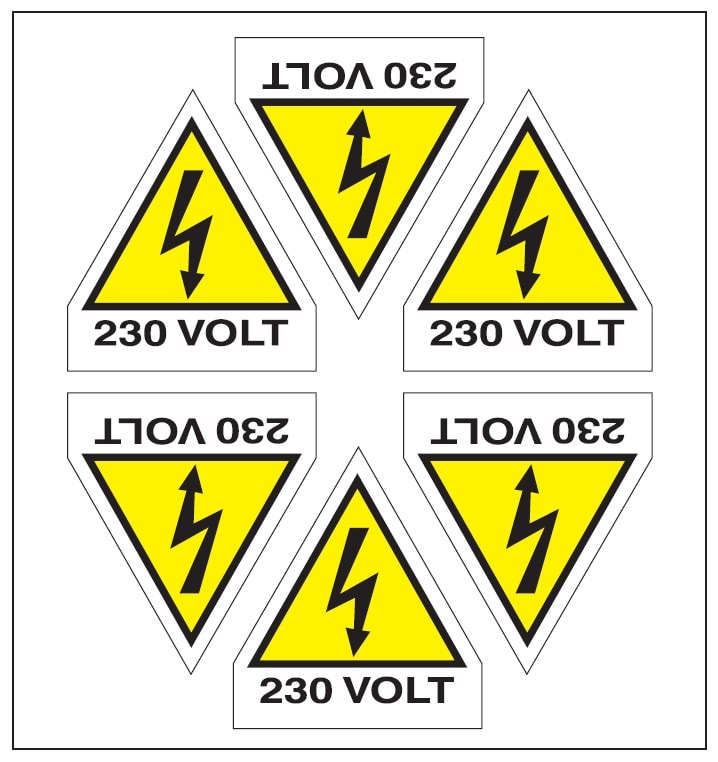 OCMEI SRL - OCM6ET2345 CF.10F ETICH. FOLGORE 230VOLT L.60+15 (6