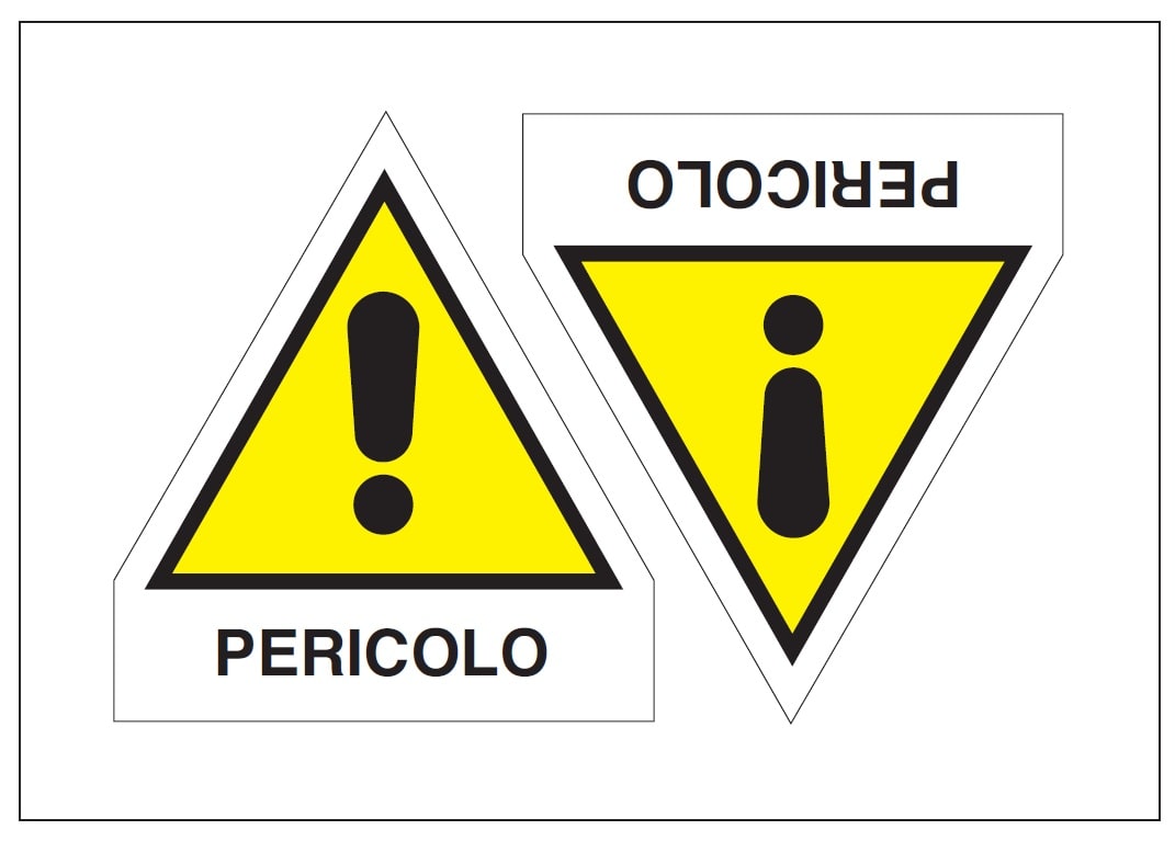 OCMEI SRL - OCM6ET2359 CF.10F ETICH. PERICOLO LATO 120+33 (2XF)