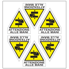 OCMEI SRL - OCM6ET2362 CF.10F ETICH. ATTEM.MANI LATO 60+15 (6XF