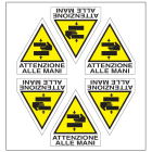 OCMEI SRL - OCM6ET2362 CF.10F ETICH. ATTEM.MANI LATO 60+15 (6XF