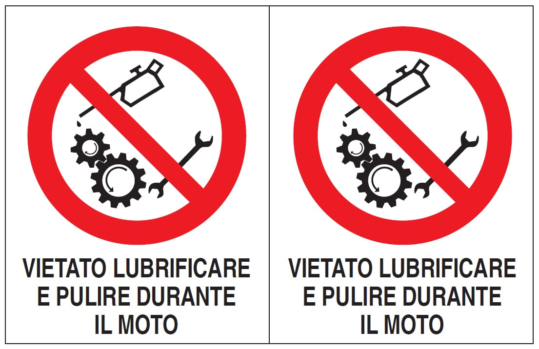 OCMEI SRL - OCM6ET2374 CF.10F ETICH. VIET.LUBRIFI. -125X160 (2X