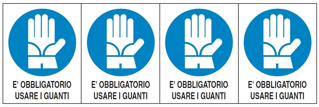 OCMEI SRL - OCM6ET2385 CF.10F ETICH. USARE GUANTI 62X80 (4XF)
