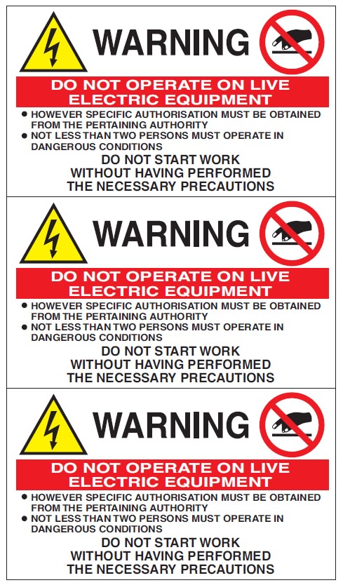 OCMEI SRL - OCM6ET2485-GB CF.10F ETICH.NORME SIC.(IN GB) 3P.F. 120