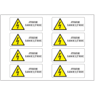 OCMEI SRL - OCM6ET2492 CF.10F ETICH ATTENZIONE SCARICHE EL (18X