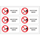 OCMEI SRL - OCM6ET2508 CF.10F ETICH.NON EFFETTUARE MANOVRE (6XF