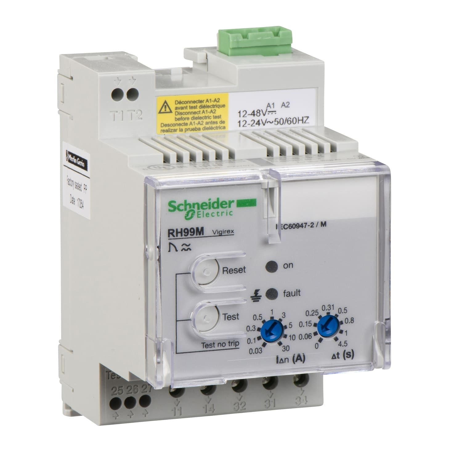 SCHNEIDER ELECTRIC - SNR56170 Erdschlussrelais RH99M mit manueller Ruc