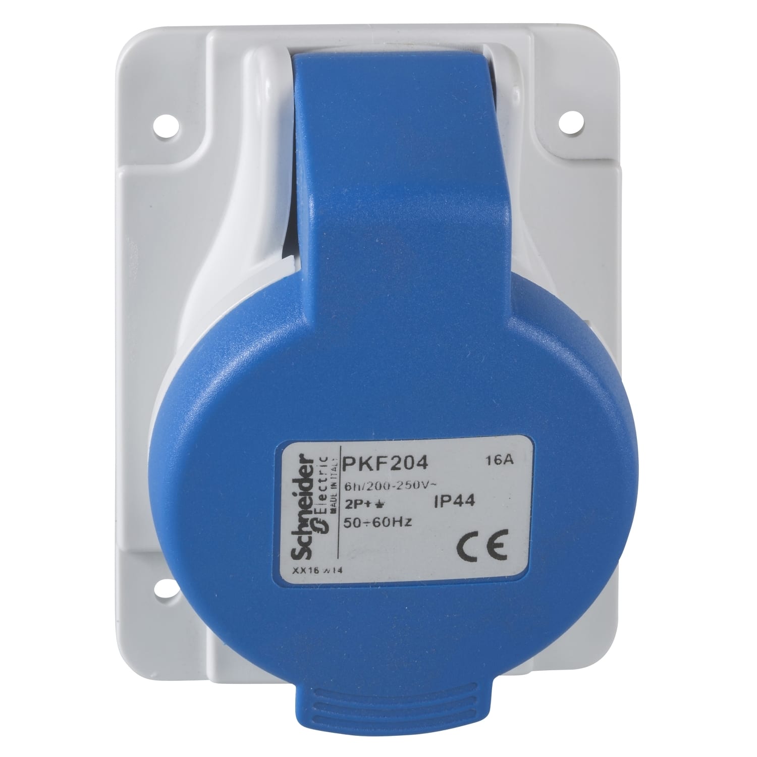 SCHNEIDER ELECTRIC - SNRPKF204 Presa da incasso inclinata IP44 16A 220V 2P+T