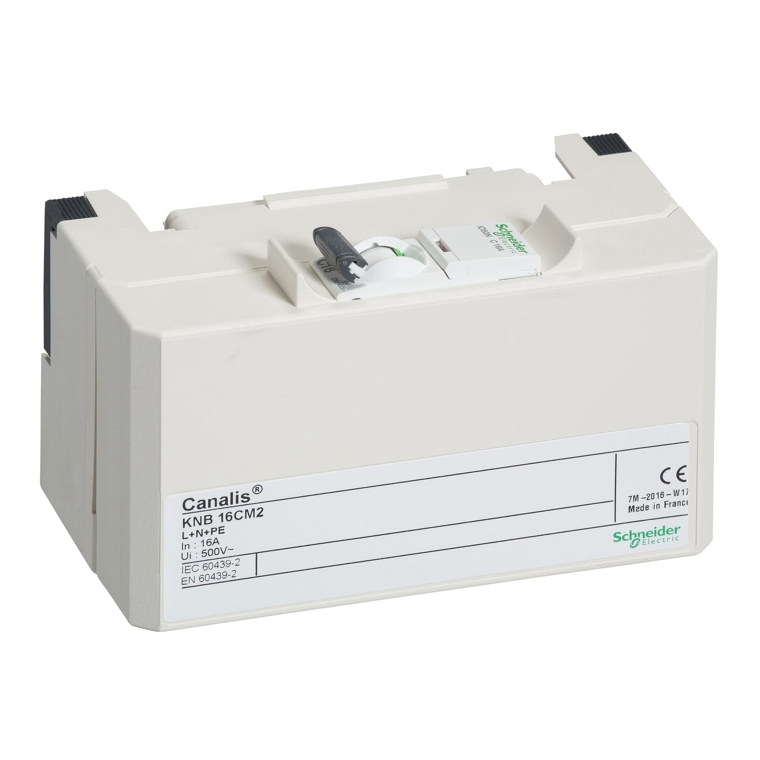 SCHNEIDER ELECTRIC - SNRKNB16CM2 KN Abgangsadapter, 16A, L+N+PE, mit IC60