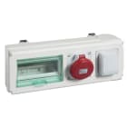 SCHNEIDER ELECTRIC - SNRKNB32CP15D Canalis - Unità di derivazione - 32 A - 1 presa DIN domestica e 1 IEC ind.