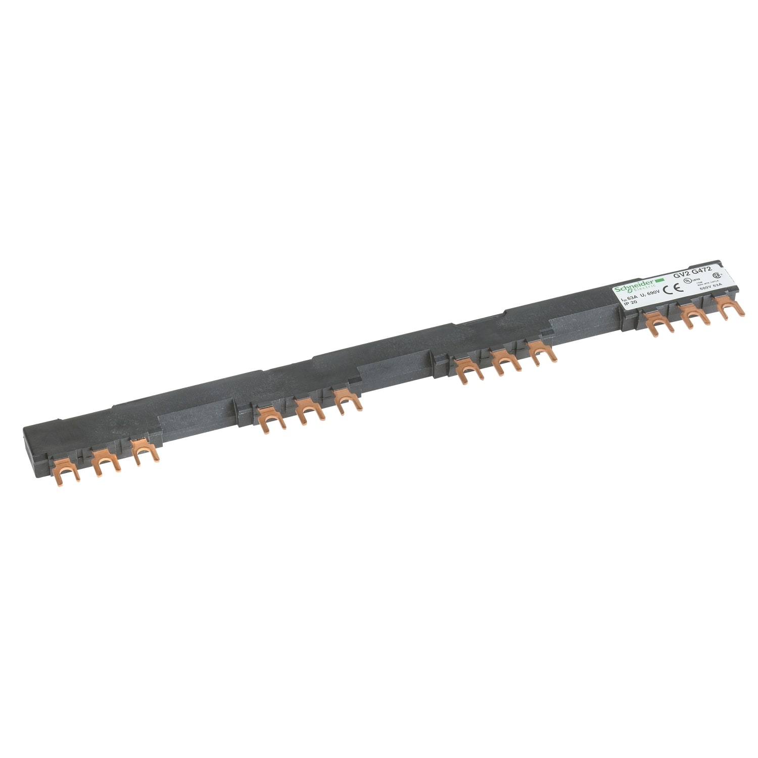 SCHNEIDER ELECTRIC - SNRGV2G472 Linergy FT - Comb busbar - 63 A - 4 tap-offs - 72 mm pitch