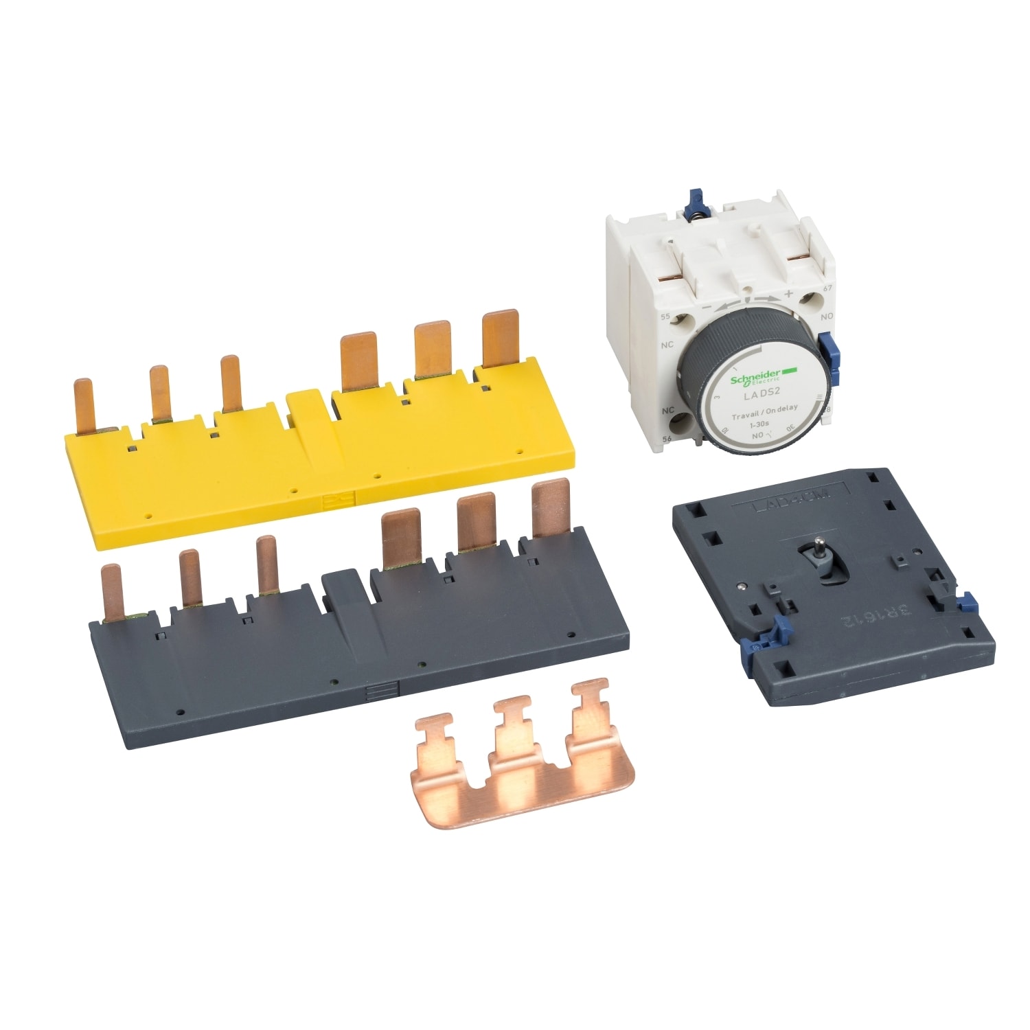 SCHNEIDER ELECTRIC - SNRLAD9SD3 Kit for assembling star delta starters, for 3 x contactors LC1D40A-D80A, with time delay block