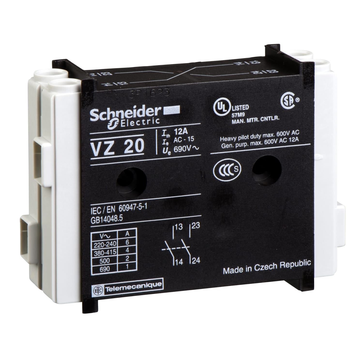 SCHNEIDER ELECTRIC - SNRVZ20 CONTATTI AUX VARIO 1NO 1NO
