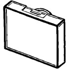 OMRON - OMRA165LJY-16005100 PULSANTE- COPRITASTO RETTANG. GIALLO.IP6