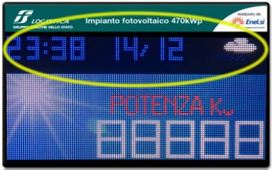 WATT SRL - WTAOPT/ODM-PV3-GRA Visual. Ora data e meteo parte alta disp