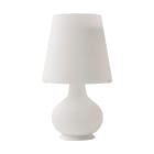 ROSSINI - RSSP.1304-75 LAMPADA DA TAVOLO BIANCA/VETRO BIANCO SATINATO E14+E27 IP20 45CM