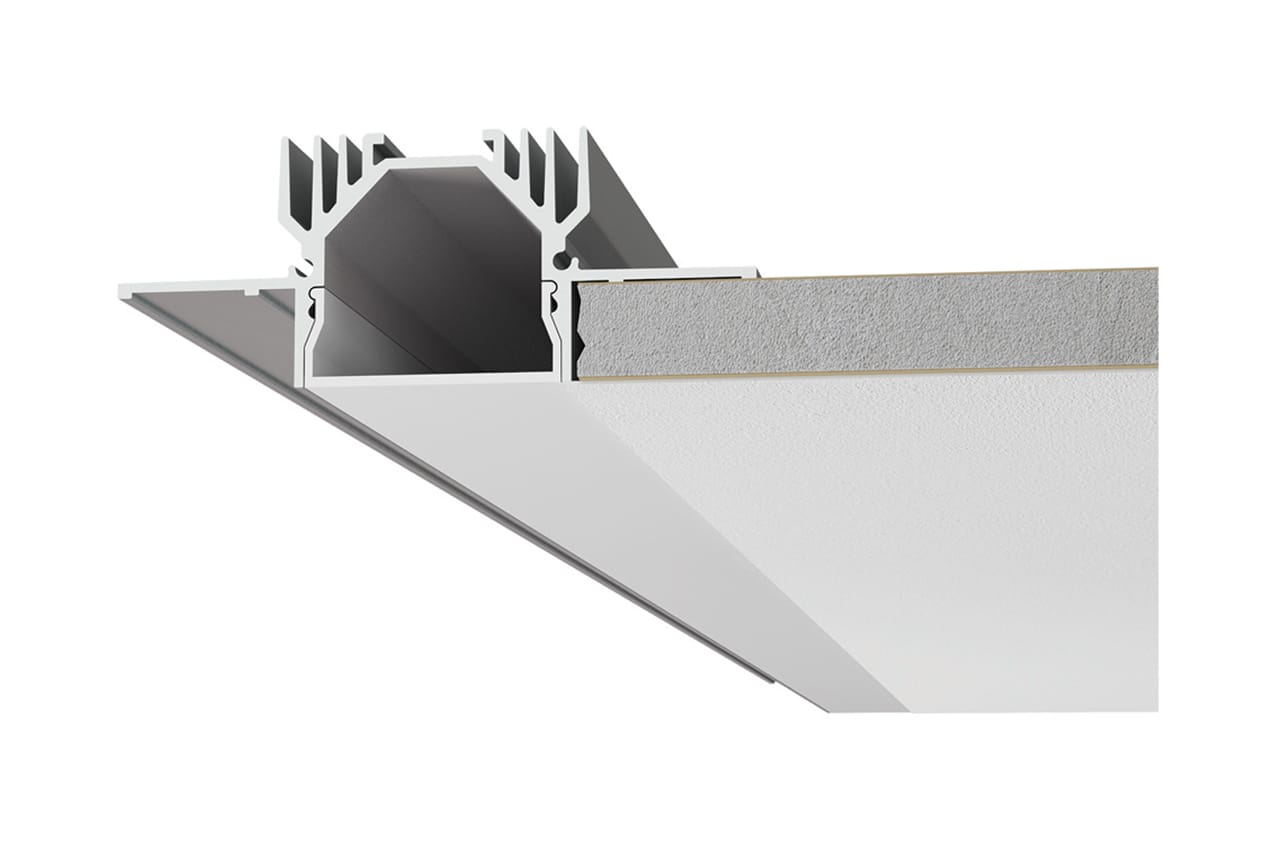BELFIORE SRL - NVTP003D-00 Profili in ALUMITE con sistema di incasso rapido abbinabile a strip LED 9010.