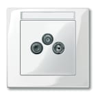 SCHNEIDER ELECTRIC - SNRMTN296719 PIASTR.CENTR.PRESE ANTENNE BIANC