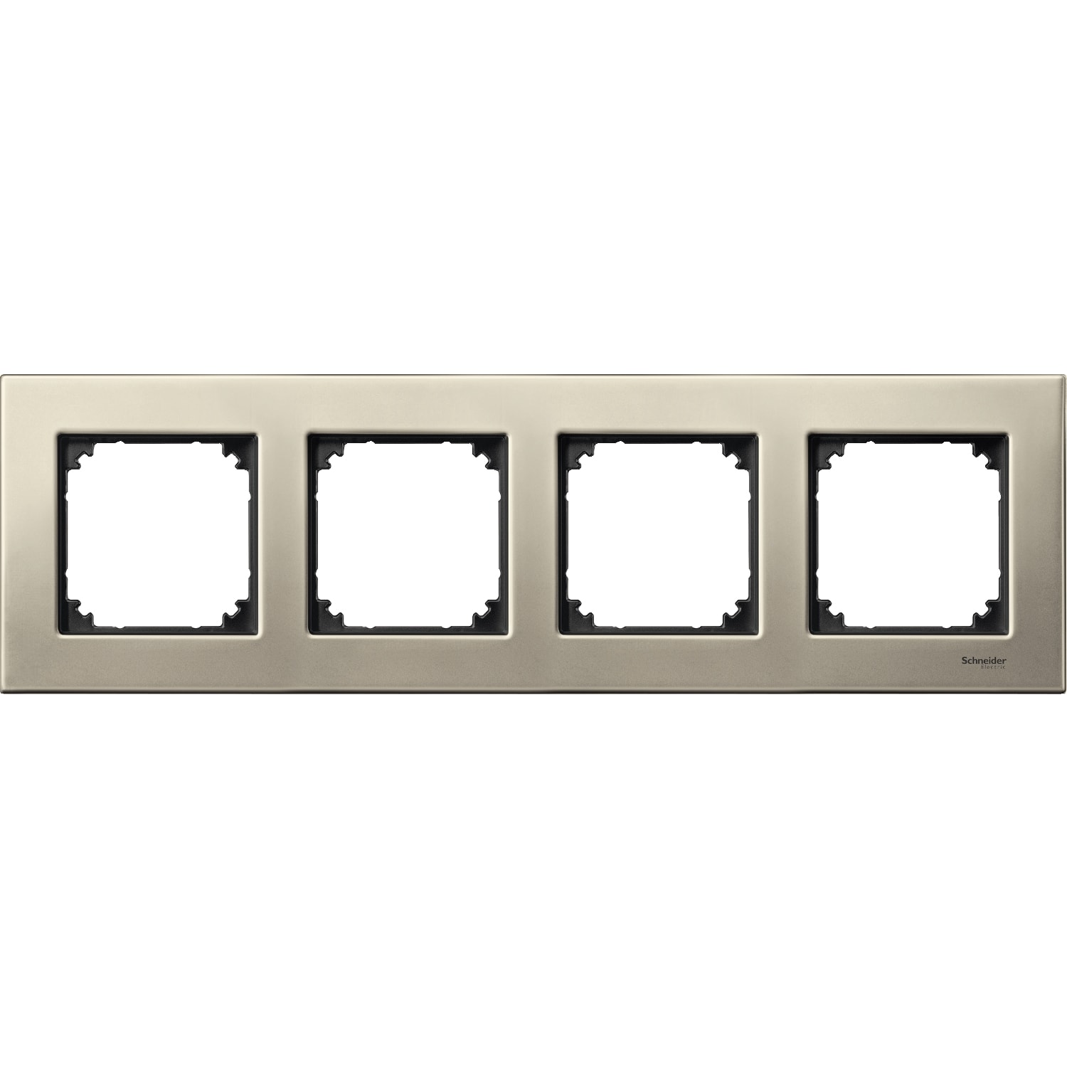 SCHNEIDER ELECTRIC - SNRMTN403405 CORNICE M-ELEGANCE QUAD.MET. TITANIO