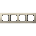 SCHNEIDER ELECTRIC - SNRMTN403405 CORNICE M-ELEGANCE QUAD.MET. TITANIO