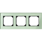 SCHNEIDER ELECTRIC - SNRMTN404304 Cornice M-Elegance, tripla, vetro, verde
