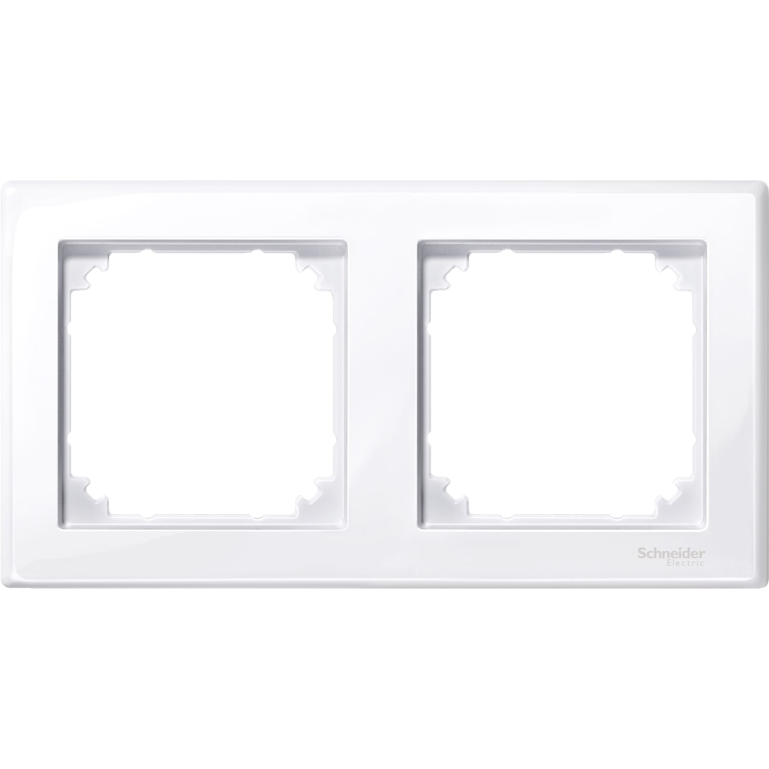 SCHNEIDER ELECTRIC - SNRMTN478225 Cornice M-SMART, doppia, bianco attivo b