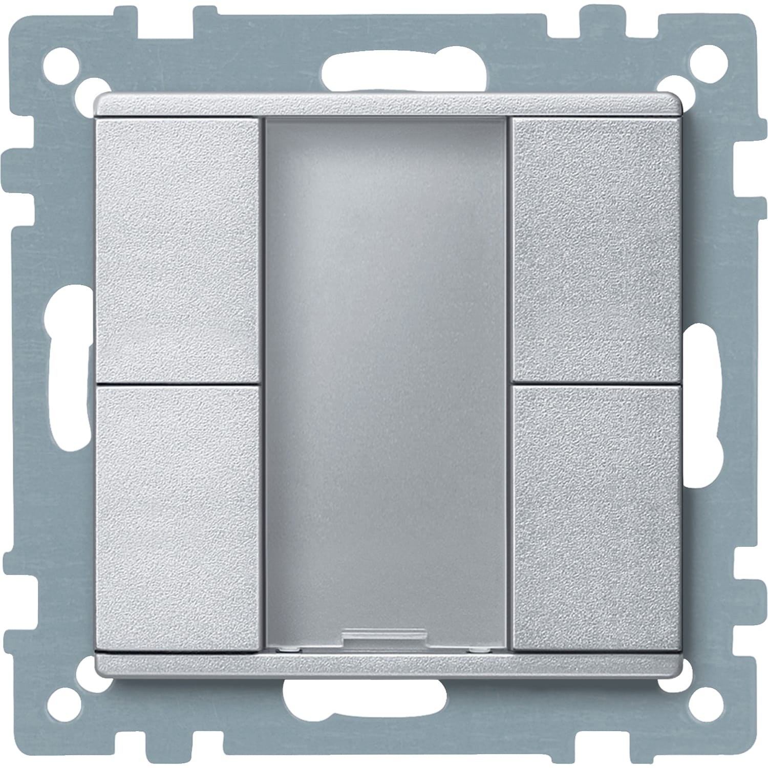 SCHNEIDER ELECTRIC - SNRMTN627660 Pulsantiera multifunzione doppia plus, alluminio, SystemM