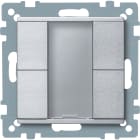 SCHNEIDER ELECTRIC - SNRMTN627660 Pulsantiera multifunzione doppia plus, alluminio, SystemM