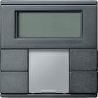 SCHNEIDER ELECTRIC - SNRMTN6212-0414 Pulsantiera multifunzione doppia con unità controllo T ambiente antracite SM