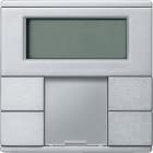 SCHNEIDER ELECTRIC - SNRMTN6212-0460 Pulsantiera multifunzione doppia con unità controllo T ambiente alluminio SM
