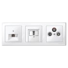 SCHNEIDER ELECTRIC - SNRMTN478319 CORNICE M-SMART TRIPL.BIANCOBRIL