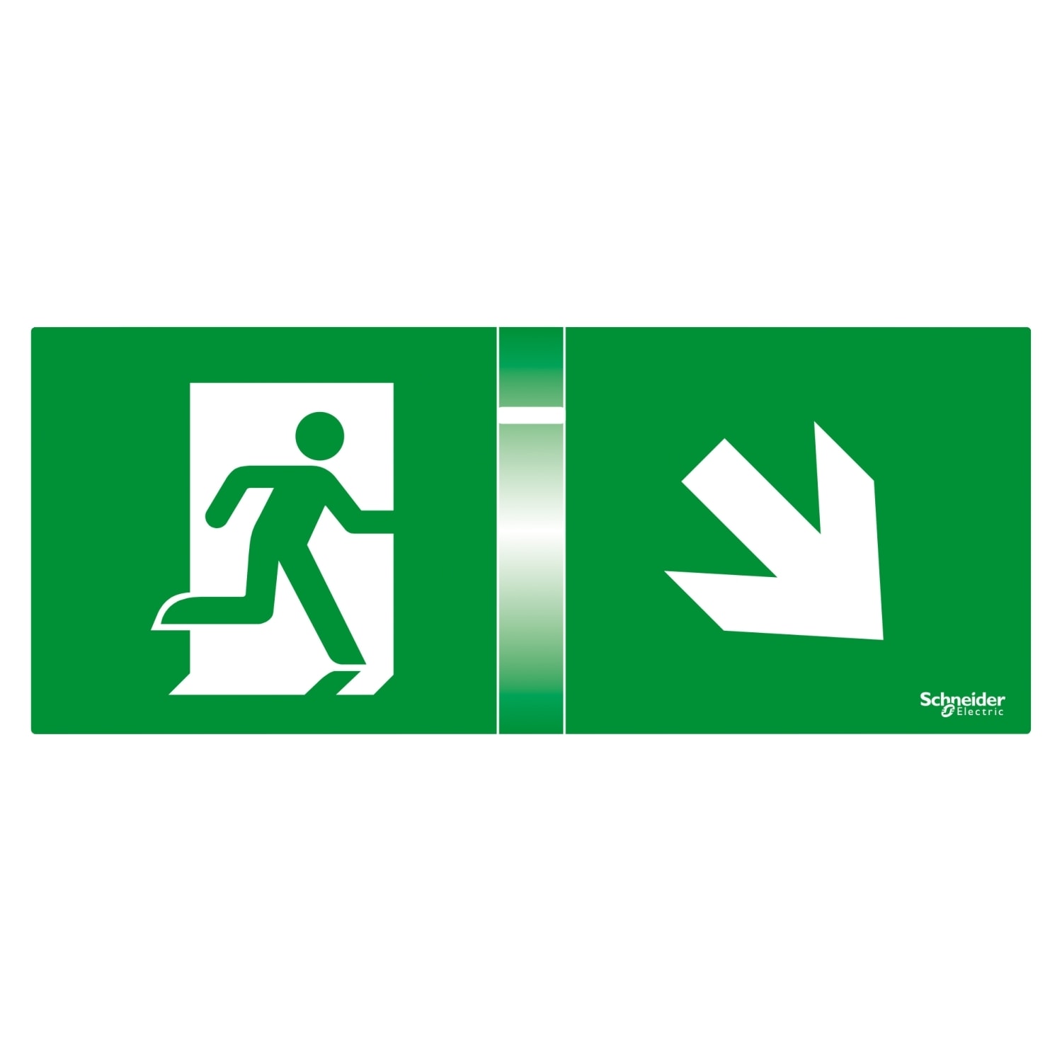 SCHNEIDER ELECTRIC - SNROVA53165 4 Schermi 45 gradi per Kit Segnalalazione Exiway Smartled 24m, Accessorio di Segnalazione