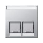 SCHNEIDER ELECTRIC - SNRMTN466560 PIASTR.CENTR.MOD.DOPPIO ALLUMINIO