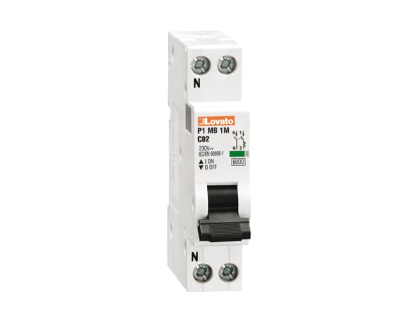 LOVATO - LOVP1MB1MB10 INTERR.MAGNETOTERMICO 1P+N B 10A 1MODULO