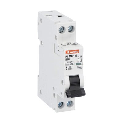LOVATO - LOVP1MB1MB20 INTERR.MAGNETOTERMICO 1P+N B 20A 1MODULO