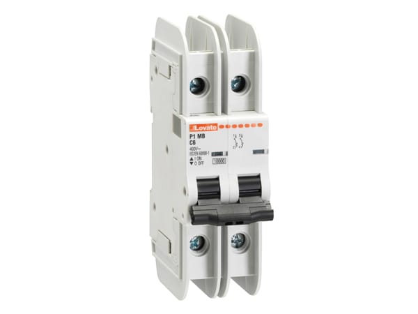 LOVATO - LOVP1MBUH2PC20 MCB 2P C20 480Y/277V 10KA UL489