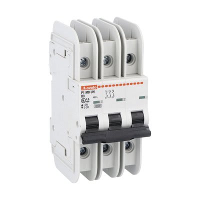 LOVATO - LOVP1MBUH3PD12 MCB 3P D12 480Y/277V 10KA UL489