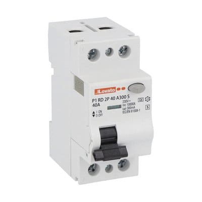 LOVATO - LOVP1RD2P40A300S INT.DIFF.PURO 2P 40A IDN 300MA SELETTIVO