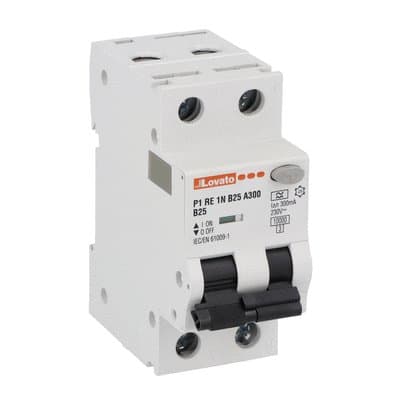 LOVATO - LOVP1RE1NB25A300 INTERR.MAGNETOT.DIFF.1P+N B25 300MA 10KA