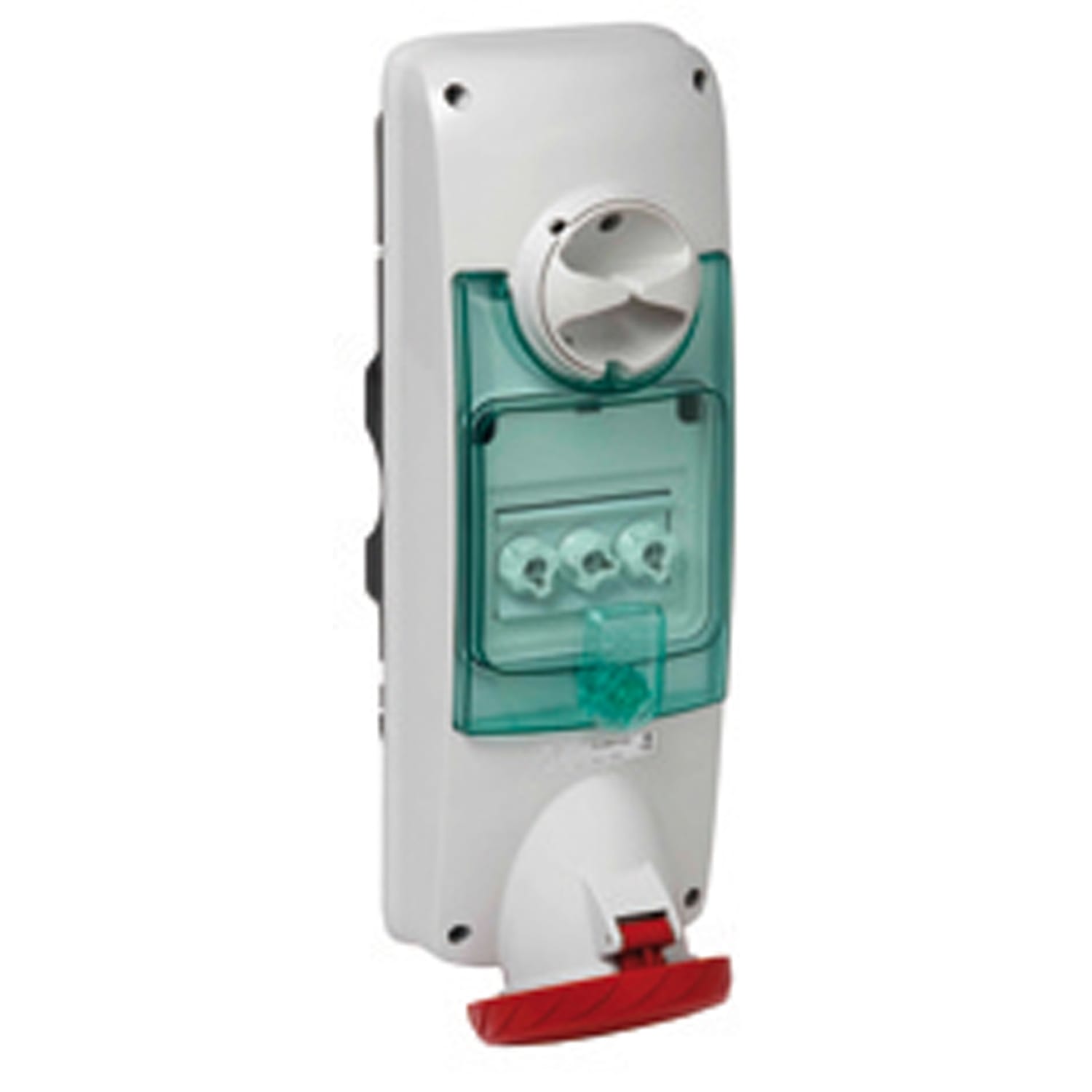 SCHNEIDER ELECTRIC - SNRPKB63R535 Interlocked socket, Mureva PK, wall mounting, 63A, 3P+N+E, 400V, IP65