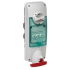 SCHNEIDER ELECTRIC - SNRPKB63R535 Interlocked socket, Mureva PK, wall mounting, 63A, 3P+N+E, 400V, IP65